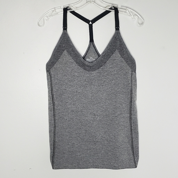 Gilligan & O'Malley gray performance racerback nursing tank L - Picture 1 of 7